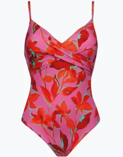 Fused Florals Swimsuit - Pink Fusion