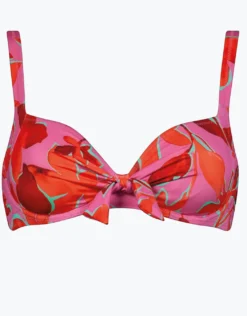 Fused Florals Underwired Bikini Top - Pink Fusion