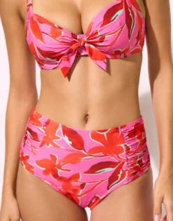 Fused Florals Underwired Bikini Top - Pink Fusion
