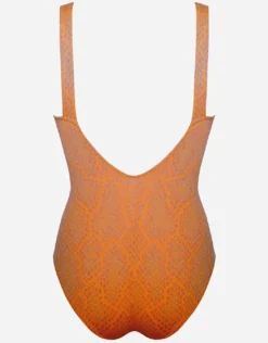 Glance Banded Swimsuit - Metallic Apricot