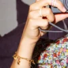 Gold Chunky Link Bracelet - 16-20cm