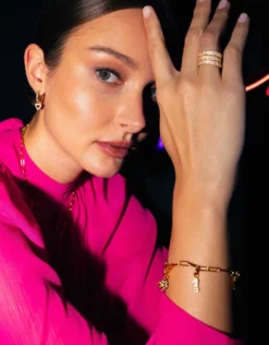 Gold Chunky Link Bracelet - 16-20cm