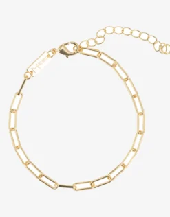 Gold Chunky Link Bracelet - 16-20cm