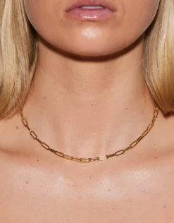 Gold Chunky Link Necklace - 40cm