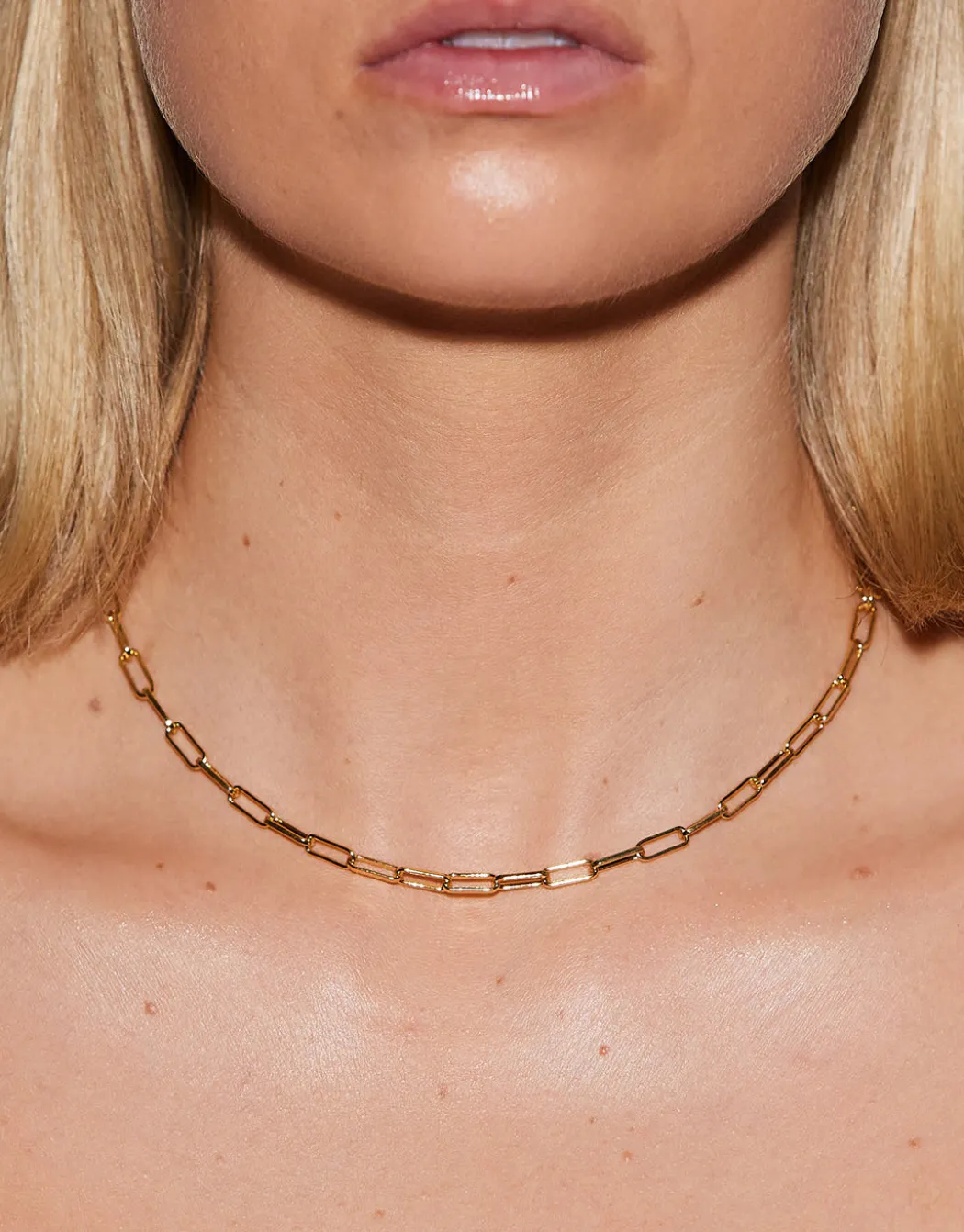 Gold Chunky Link Necklace - 40cm