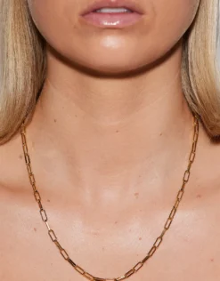 Gold Chunky Link Necklace - 50cm