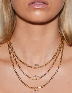 Gold Chunky Link Necklace - 50cm