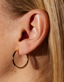 Gold Hoop Earrings - Large