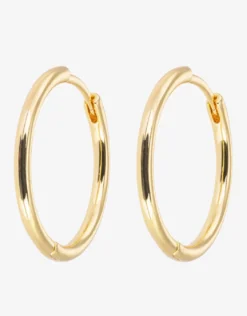 Gold Hoop Earrings - Large