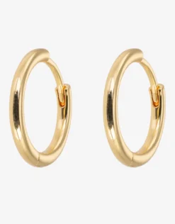 Gold Hoop Earrings - Medium