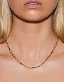 Gold Necklace Open Link - 45cm