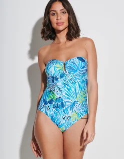 Haiti Bandeau Swimsuit - Turquoise