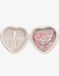 Heart Jewellery Box - Liberty Strawberry Pink