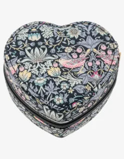 Heart Jewellery Box - Liberty Strawberry Thief