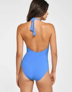 Honesty Halter Swimsuit - Horizon Blue
