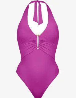 Honesty Halter Swimsuit - Violet