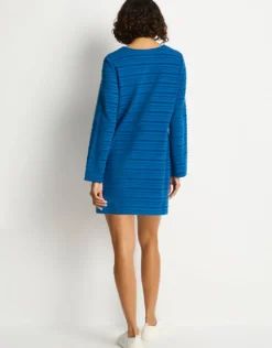 Horizon Lace Up Dress - Arctic