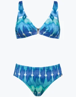 Ikat Energy Moulded Bikini Set - Bluewave