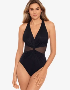 Illusionist Wrapture Swimsuit - Black