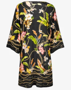 Imperial Tropics Tunic - Gilded Noir