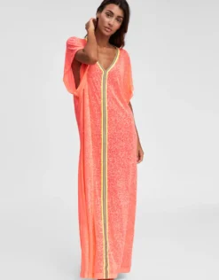 Inca Abaya Dress - Watermelon