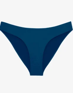 Island Blue Basic Ruched Full Bikini Pant - Blue