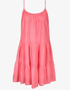 Island Nostalgia Mini Dress - Ocean Coral