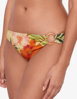 Island Tropical Rattan Ring Bikini Pant - Print