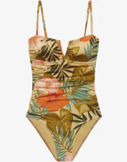 Island Tropical V Wire Swimsuit - Print