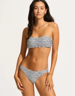 Isla Palm Bustier Bandeau Bikini Top - White