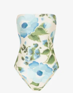 Isles Bandeau Swimsuit - Watercolour