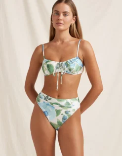 Isles Solstice Crop Bikini Top - Watercolour