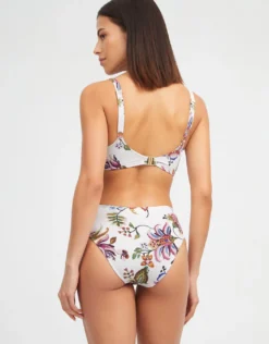 Jasmine Underwired Bikini Top - White Floral