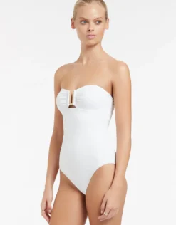 Jetset Bandeau Swimsuit - White