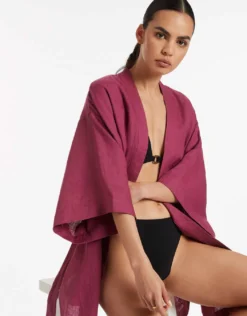Jetset Beach Robe - Orchid