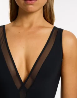 Jetset Lure Plunge Swimsuit - Black
