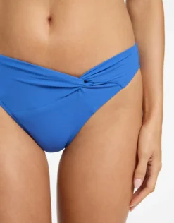Jetset Twist Front Bikini Pant - Tide Blue