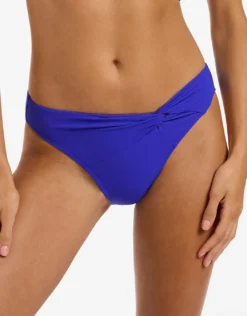 Jetset Twist Front Bikini Pant - Sapphire
