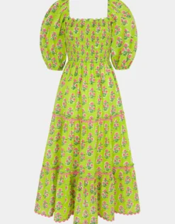Jodhpur Dress - Lime Tulip