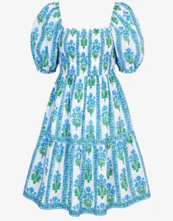 Jodhpur Mini Dress - Meadow Border
