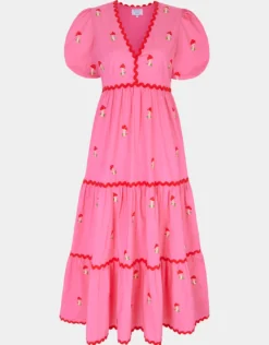 Jolie Dress - Bubblegum Mushroom