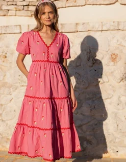 Jolie Dress - Bubblegum Mushroom