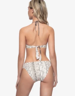 KaaReversible Seamless Wave Bikini Top - Animal