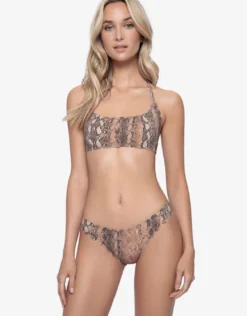 Kaa Reversible Seamless Wave Full Bikini Pant - Animal