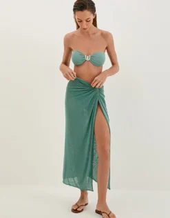 Karen Midi Skirt - Seaglass