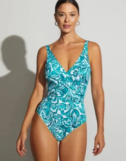 Lidiana Wrap Swimsuit - Green