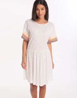 Little Llama Dress - White