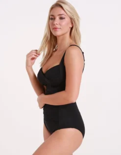 Lucille Longer Length Swimsuit - Black