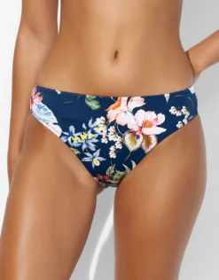 Lush Delight Bikini Pant - Hibiscus Indigo