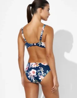 Lush Delight Underwired Bikini Top - Hibiscus Indigo